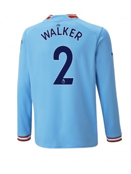 Manchester City Kyle Walker #2 Heimtrikot 2022-23 Langarm